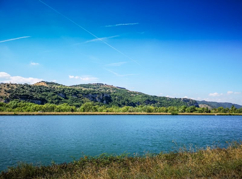 Rhone river bike path