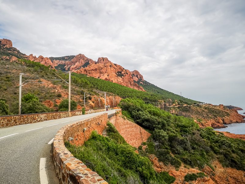 Calanque d'Anthéor bike touring