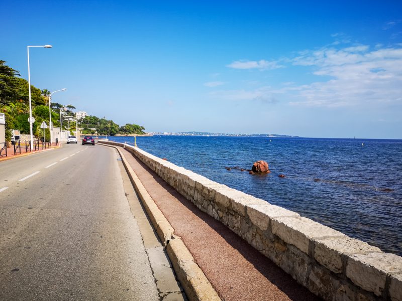 Cannes to Antibes bike touring
