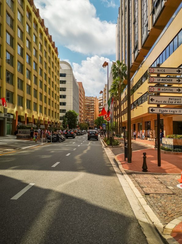 Bike touring Monaco streets